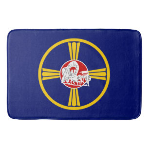 Tapis De Bain Drapeau de la ville d'Omaha (Nebraska)