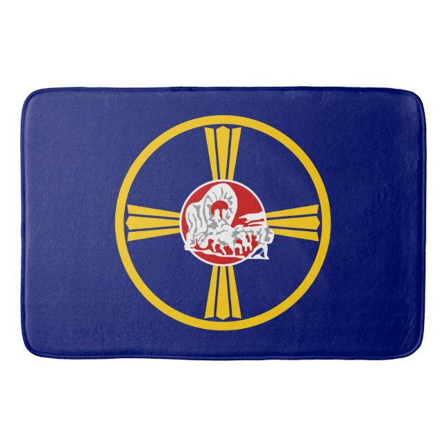 Tapis De Bain Drapeau de la ville d'Omaha (Nebraska) (Devant)