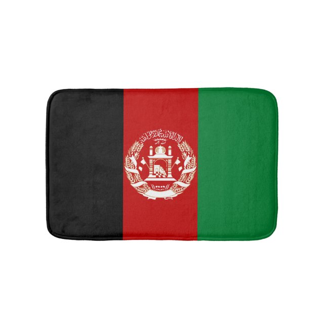 Tapis De Bain Drapeau de l'Afghanistan (Devant)