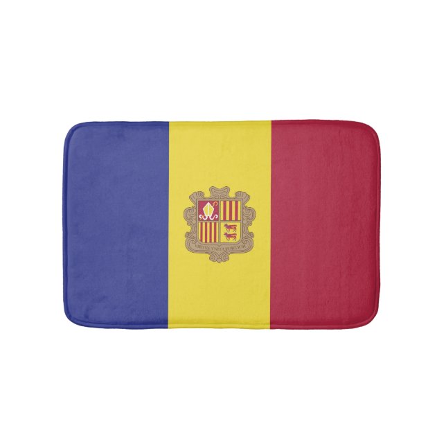 Tapis De Bain drapeau de l'Andorre (Devant)