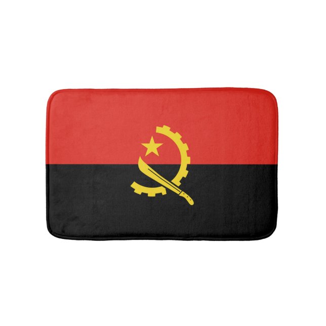 Tapis De Bain Drapeau de l'Angola (Devant)