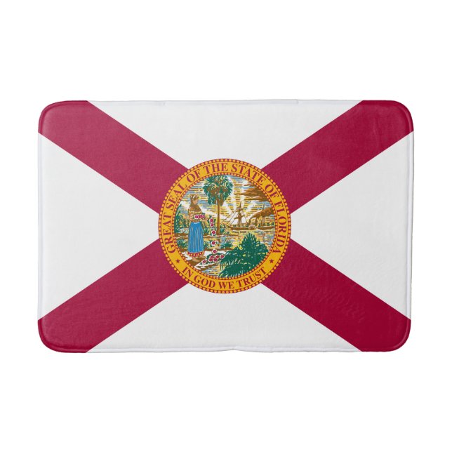 Tapis De Bain Drapeau de l'État de Floride (Devant)
