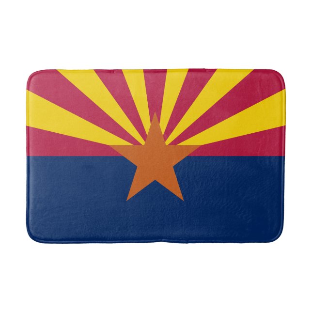 Tapis De Bain Drapeau de l'État de l'Arizona (Devant)