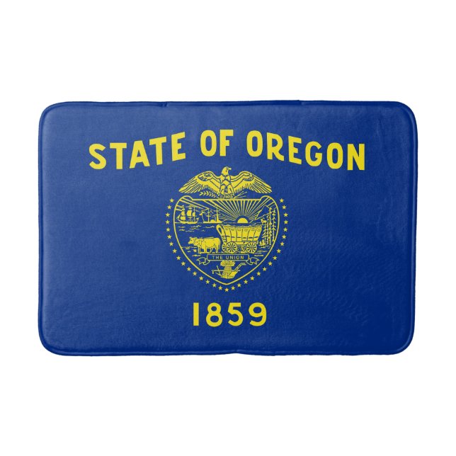 Tapis De Bain Drapeau de l'État de l'Oregon (Devant)
