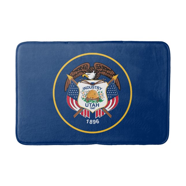 Tapis De Bain Drapeau de l'État de l'Utah (Devant)