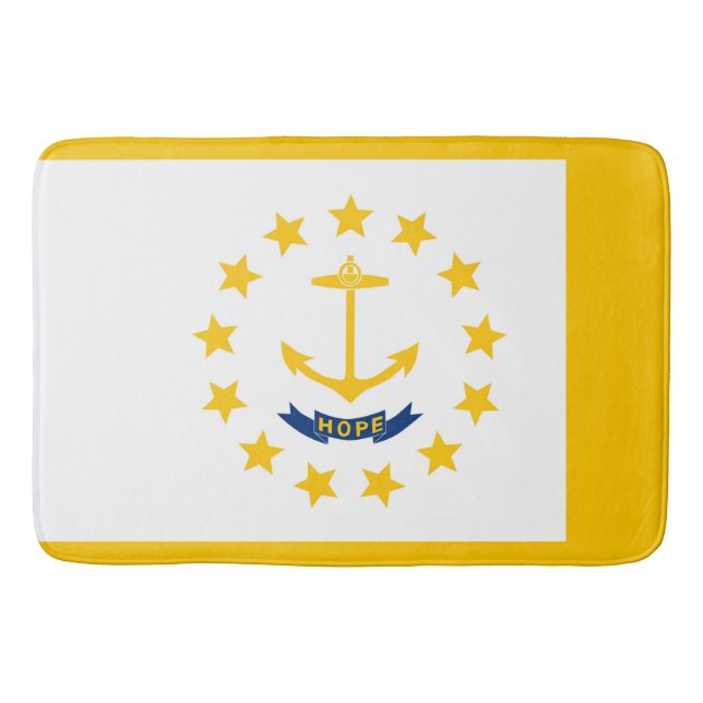 Tapis De Bain Drapeau de l'État de Rhode Island (Devant)