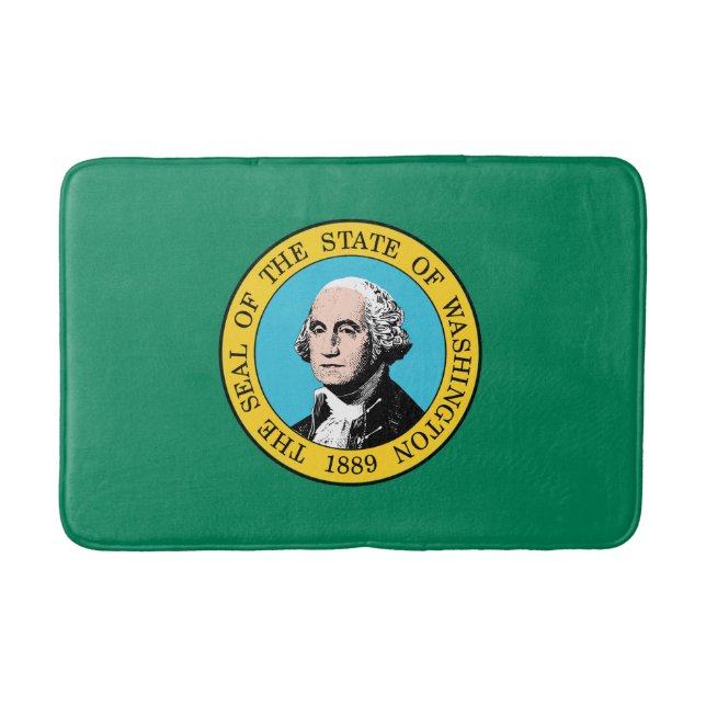 Tapis De Bain Drapeau de l'État de Washington (Devant)