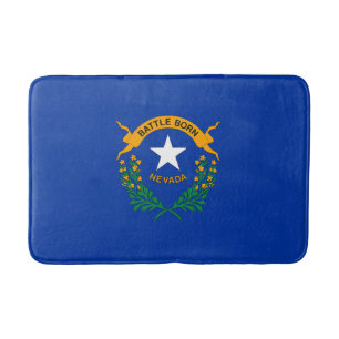 Tapis De Bain Drapeau de l'État du Nevada