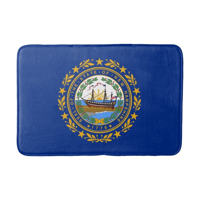 Tapis De Bain Drapeau de l'État du New Hampshire (Devant)