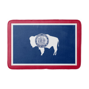 Tapis De Bain Drapeau de l'État du Wyoming