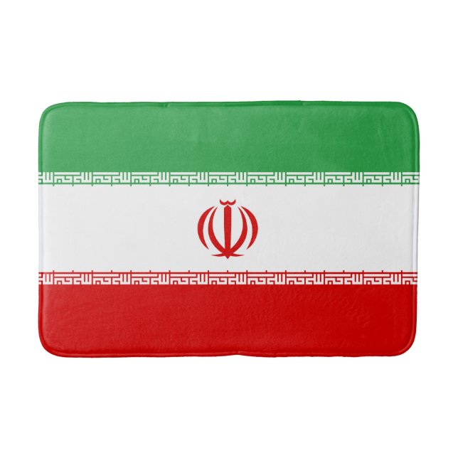 Tapis De Bain Drapeau de l'Iran (Devant)