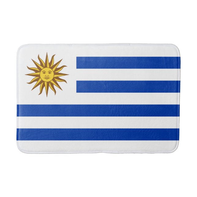 Tapis De Bain Drapeau de l'Uruguay (Devant)