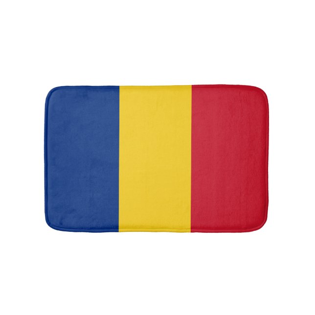 Tapis De Bain Drapeau de Roumanie (Devant)