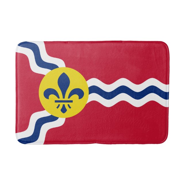 Tapis De Bain Drapeau de Saint-Louis, Missouri Bath Mat (Devant)