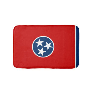 Tapis De Bain Drapeau de Tennessean, drapeau d'état américain