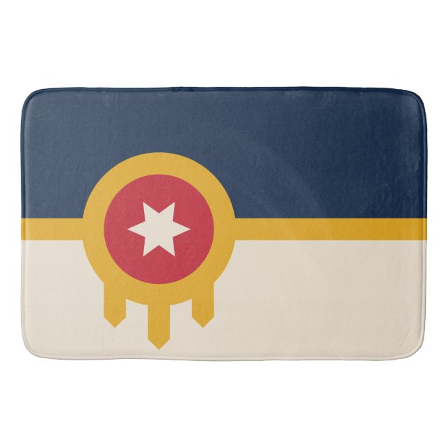 Tapis De Bain Drapeau de Tulsa (Oklahoma) (Devant)