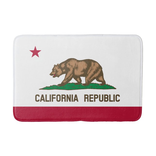 Tapis De Bain Drapeau d'État de la République de Californie (Devant)
