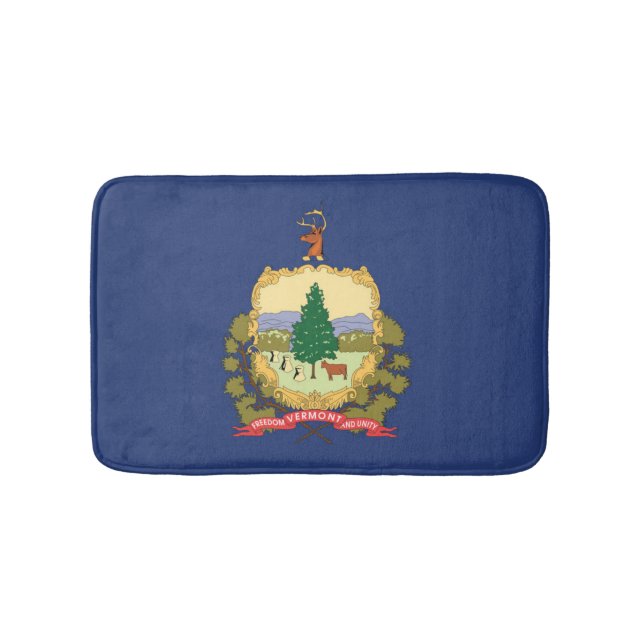 Tapis De Bain Drapeau d'État du Vermont (États-Unis) (Devant)