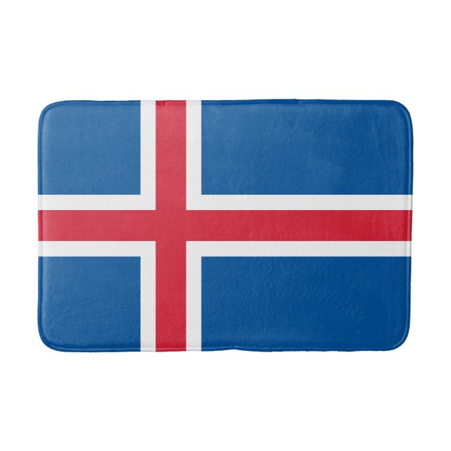 Tapis De Bain Drapeau d'Islande (Devant)