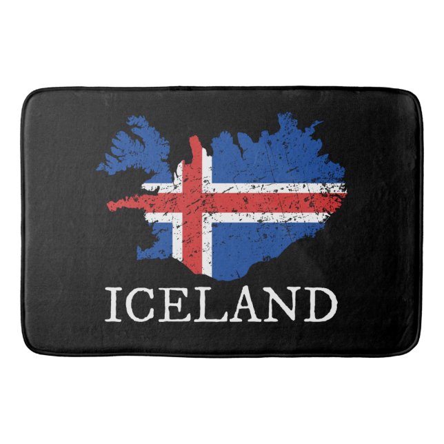Tapis De Bain Drapeau d'Islande (Devant)