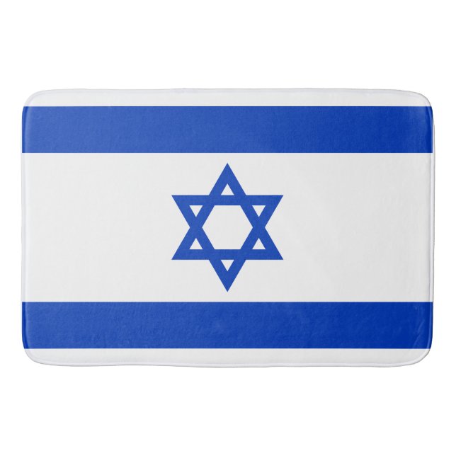 Tapis De Bain Drapeau d'Israël (Devant)