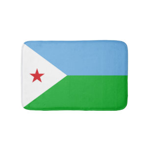 Tapis De Bain Drapeau Djibouti