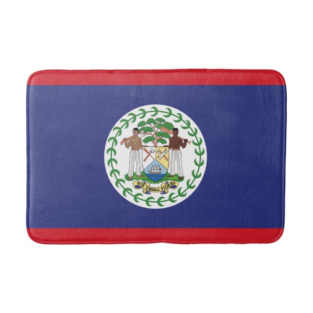 Tapis De Bain Drapeau du Belize (Devant)