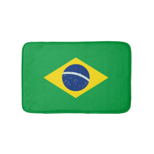 Tapis De Bain Drapeau du Brésil