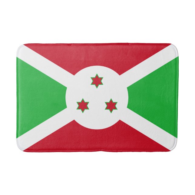 Tapis De Bain Drapeau du Burundi patriotique (Devant)