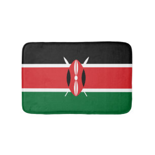 Tapis De Bain Drapeau du Kenya