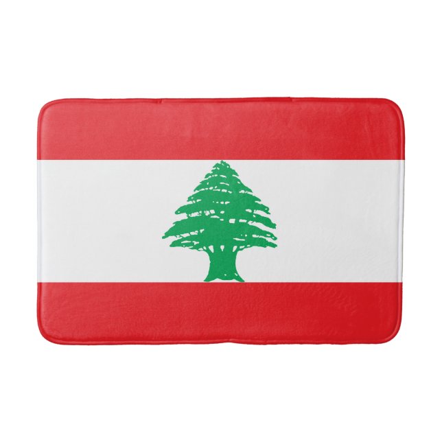 Tapis De Bain Drapeau du Liban (Devant)