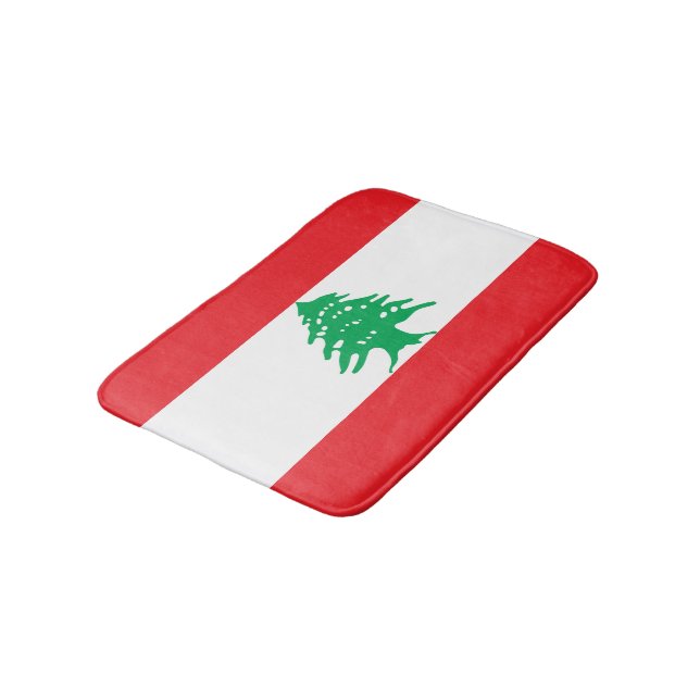 Tapis De Bain Drapeau du Liban (Angle)