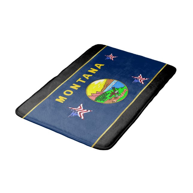 Tapis De Bain Drapeau du Montana (Angle)