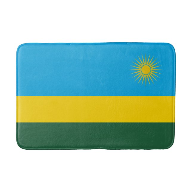 Tapis De Bain Drapeau du Rwanda (Devant)