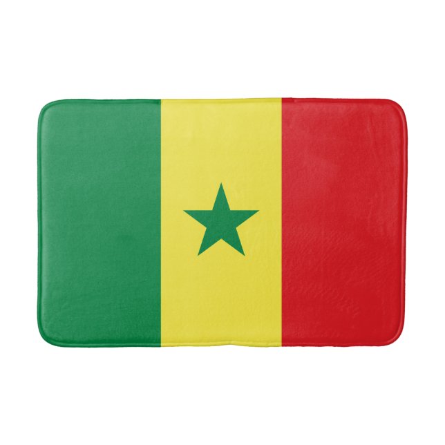 Tapis De Bain Drapeau du Sénégal (Devant)