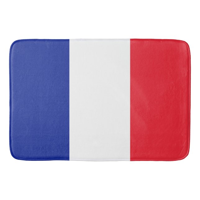 Tapis De Bain Drapeau France Tricolore (Devant)
