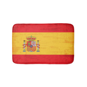 Tapis De Bain Drapeau grunge espagnol