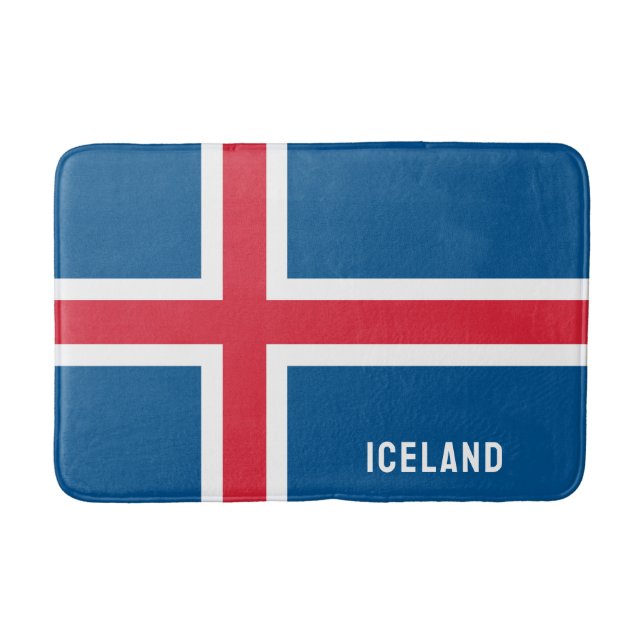 Tapis De Bain Drapeau Islande (Devant)