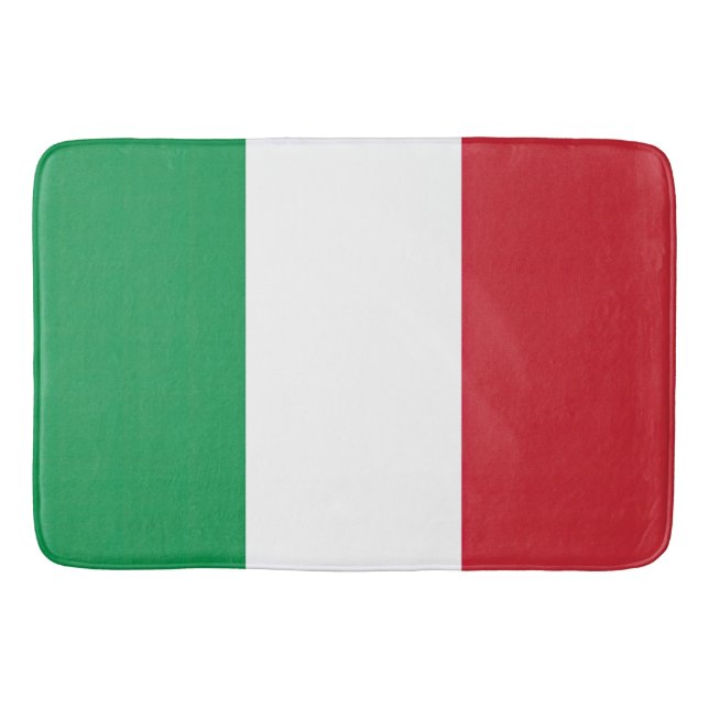 Tapis De Bain Drapeau Italie Tricolore (Devant)