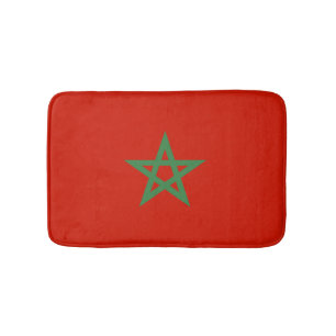 Tapis De Bain drapeau marocain