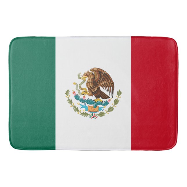 Tapis De Bain Drapeau Mexicain - Drapeau du Mexique (Devant)