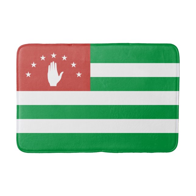Tapis De Bain Drapeau patriotique d'Abkhazie (Devant)