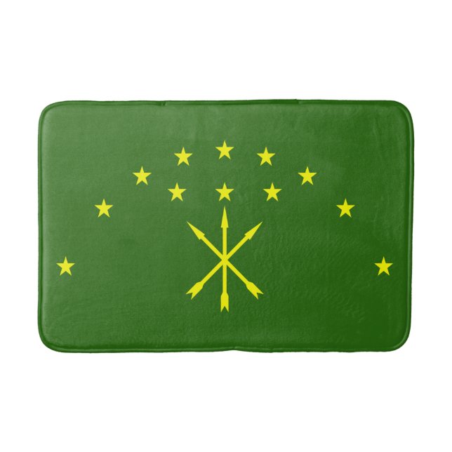 Tapis De Bain Drapeau patriotique d'Adyguée (Devant)