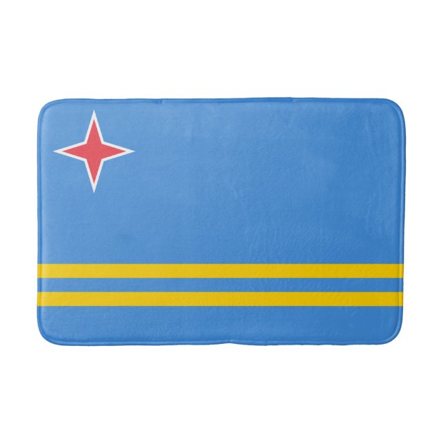 Tapis De Bain Drapeau patriotique d'Aruba (Devant)