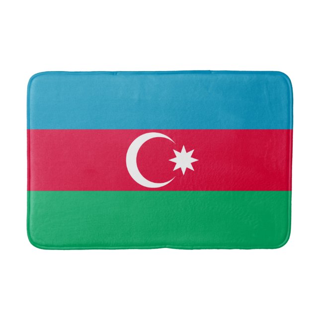 Tapis De Bain Drapeau patriotique d'Azerbaïdjan (Devant)