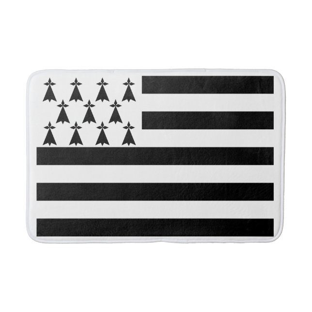 Tapis De Bain Drapeau patriotique de Bretagne (Devant)