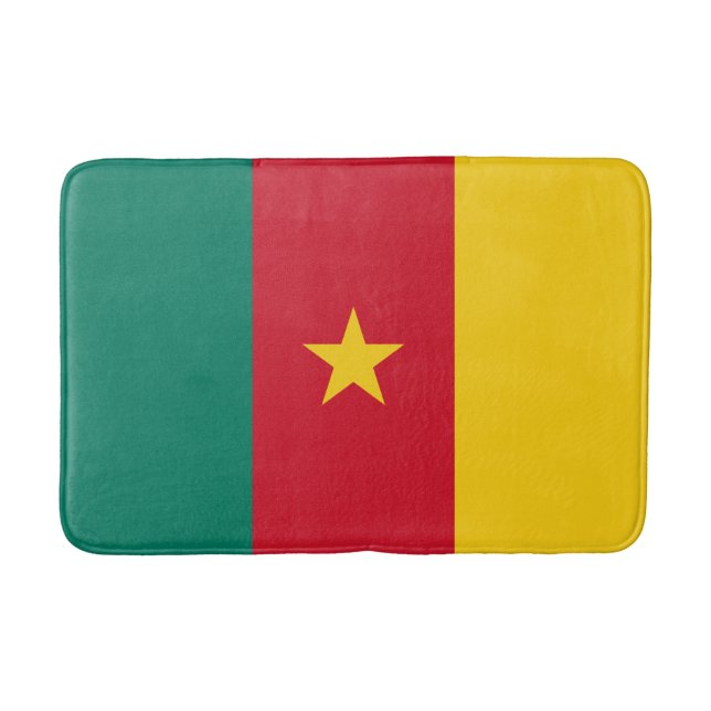 Tapis De Bain Drapeau patriotique du Cameroun (Devant)