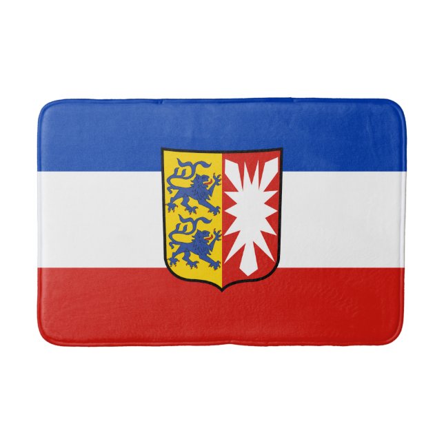 Tapis De Bain Drapeau Schleswig-Holstein Salle de bain Mat (Devant)