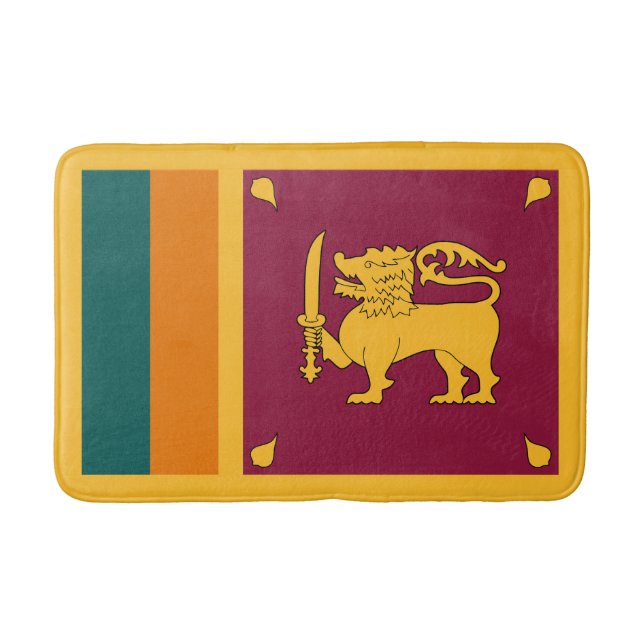 Tapis De Bain Drapeau Sri Lanka (Devant)