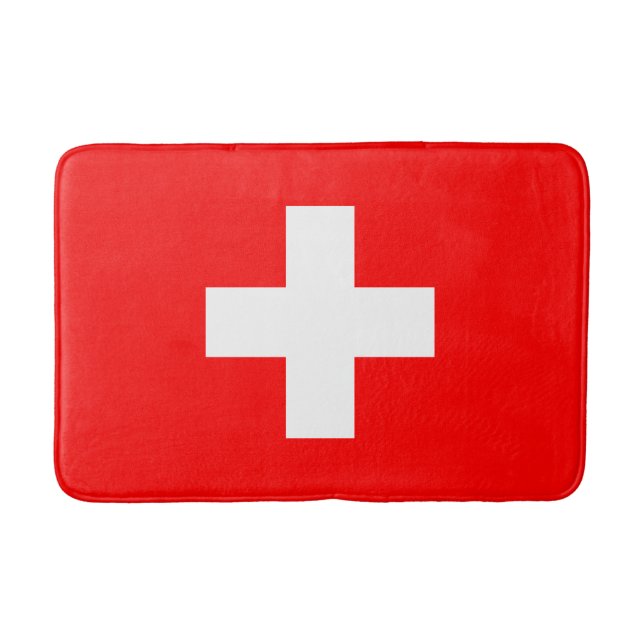 Tapis De Bain Drapeau suisse (Suisse) (Devant)